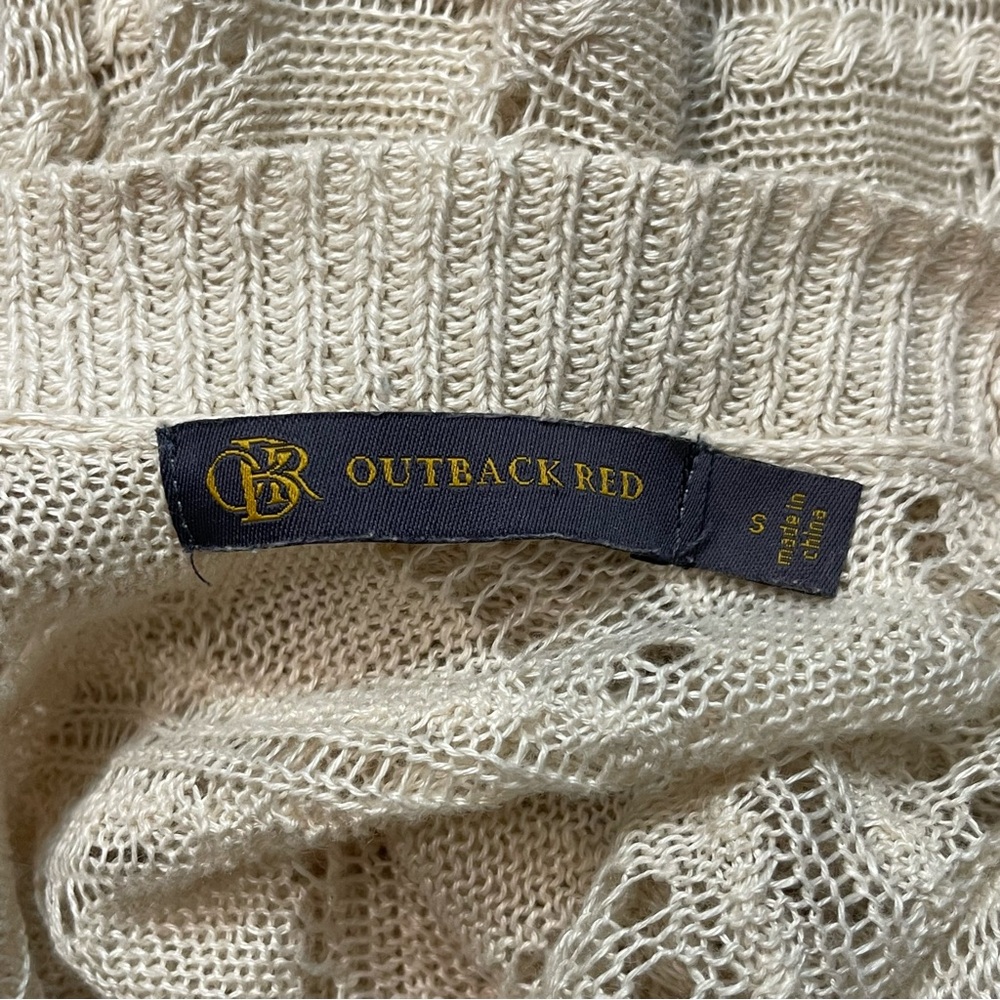 Outback Red Sweater Cardigan Size Small - Picture 3 of 3